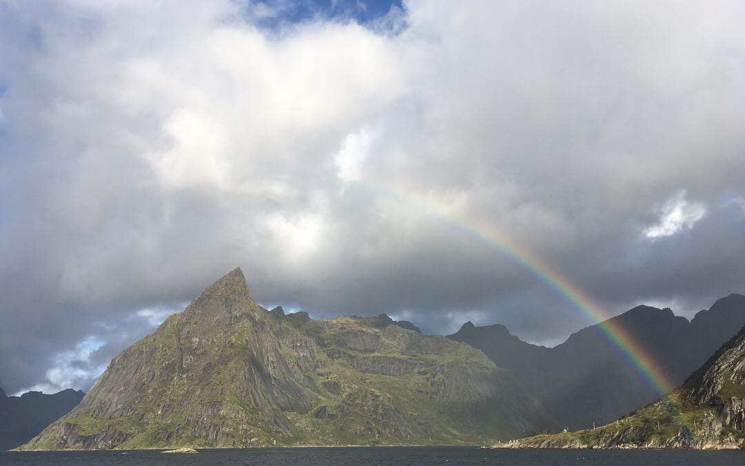 rainbow fjord hamnoy eliassen