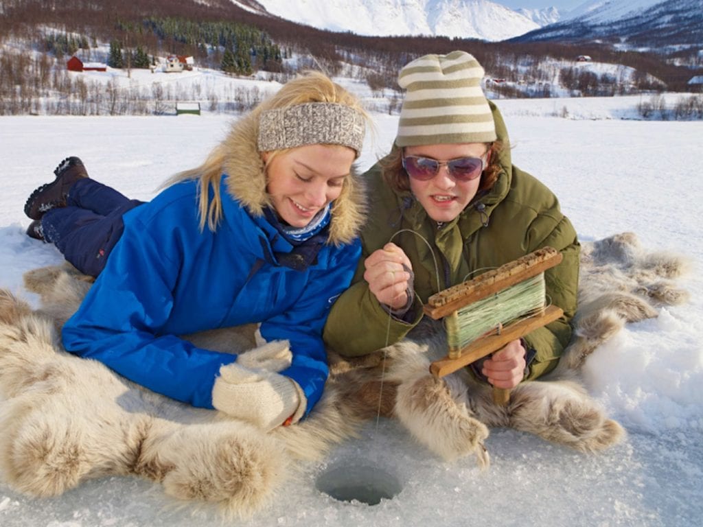 ice fishing in tromso