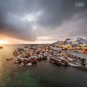 Svinoya Svolvaer Lofoten Landscape Rorbuer