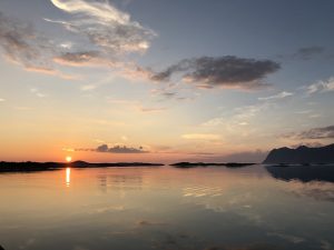 Hamn i Senja Norway sunset view